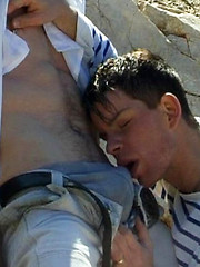 Fresh lad gets butt-fucked alfresco