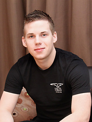 Hot young Manchester boy Ryan Days arrives for his solo wank and interview