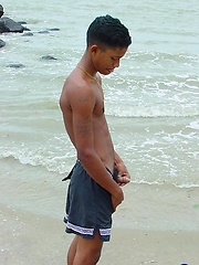 Twinky latinos gay sex on  the wild beach