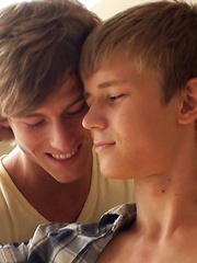 New Belami exclusive Sasha Akunin having his first boy on boy action with Kevin Warhol