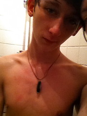 Sexy emo boys suck each others cock in the shower